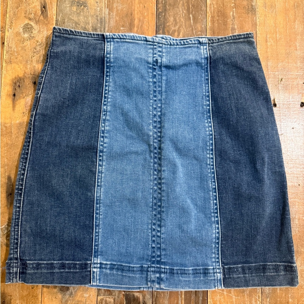 PacSun Denim Patchwork Skirt